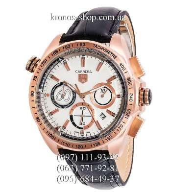 Tag Heuer Carrera 60 Sport Chronograph Black/Gold/White