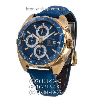 Tag Heuer Formula 1 Calibre 16 Blue/Yellow Gold-Blue/Blue