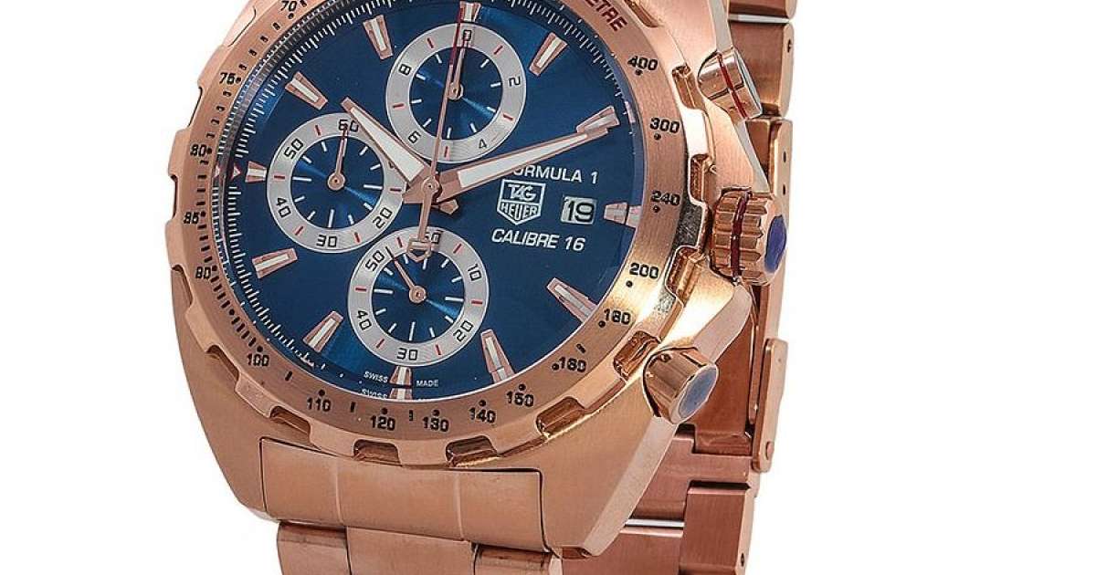 Часы Tag Heuer Formula 1 Calibre 16 Steel Gold/Blue копия, купить