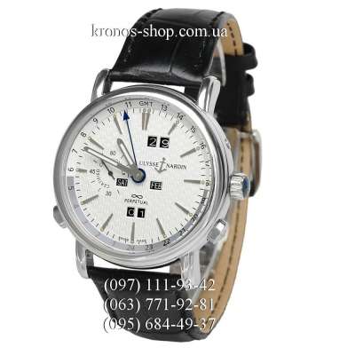 Ulysse Nardin Classic GMT Perpetual Black/Silver/White