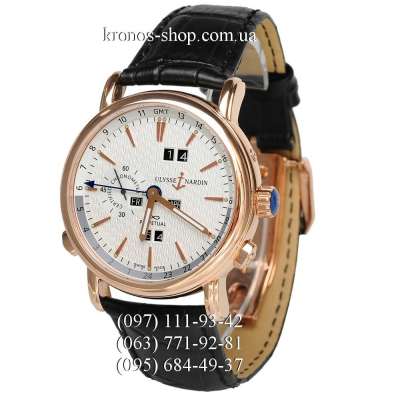 Ulysse Nardin Classic GMT Perpetual Black/Gold/White