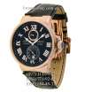 Ulysse Nardin Marine Chronometer Leather Black/Gold/Black