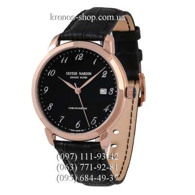 Ulysse Nardin Classic Classico Arabic Numerals Black/Gold/Black