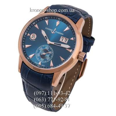 Ulysse Nardin Classic Dual Time Manufacture Blue/Gold/Blue