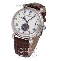 Vacheron Constantin Traditionnelle Tourbillon Smooth Brown/Silver/White-Blue