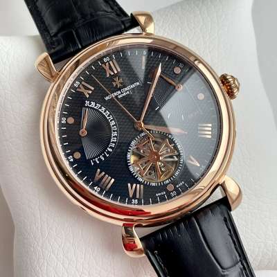 Vacheron Constantin Traditionnelle Tourbillon Smooth Black/Gold/Black