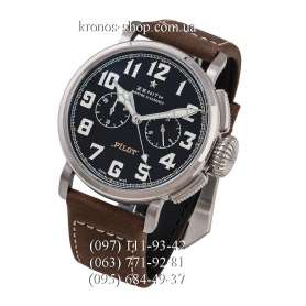 Zenith Pilot Montre d Aeronef Chronograph Brown/Silver/Black
