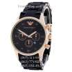 Emporio Armani Classic Quartz Black/Gold/Black-Red