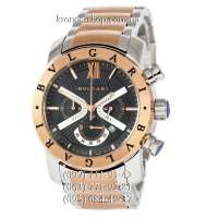 Bvlgari SD38S L2161 Chronograph Silver-Gold/Black