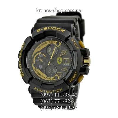 Casio G-Shock Ferrari Inter Corsa All Black-Gold