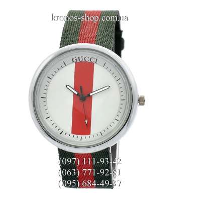 Gucci Classic Green-Red/Silver/White-Red