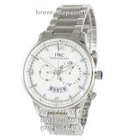 IWC Chronograph Big Dial Steel Silver/White