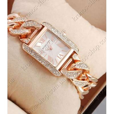 Michael Kors diamond Pink Gold/White
