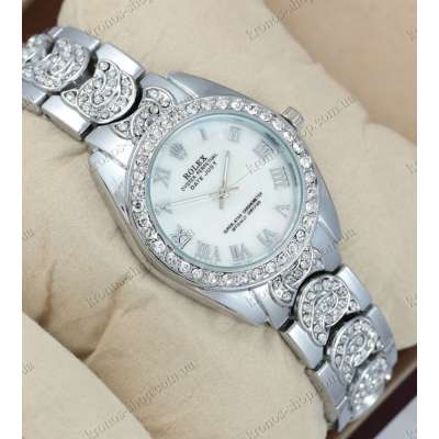 Rolex Diamonds A218 Silver/White