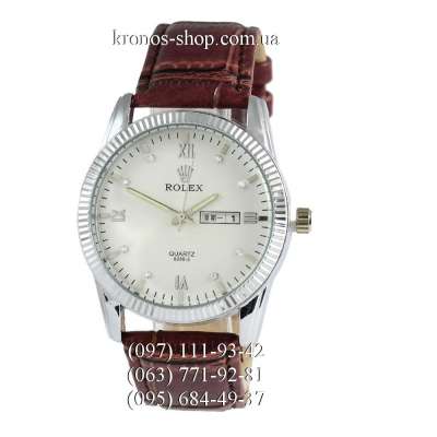 Rolex 8288-3 Date Brown/Silver/White