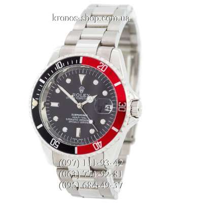 Rolex Submariner Date AA Silver/Black-Red/Black