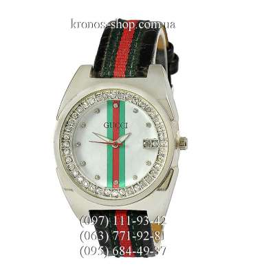 Gucci Full Pave Black/Silver/White-Green-Red