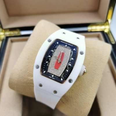 Richard Mille Watches RM 007 Ceramic Diamond Ladie's White/Red/White