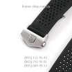 Ремешок для часов Tag Heuer Carrera Rubber Butterfly Black/Silver (22х20 мм)