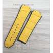 Ремешок для часов Hublot Leather Pattern Yellow (25х22 мм)
