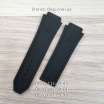 Ремешок для часов Hublot Leather Pattern Black (25х22 мм)