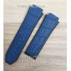 Ремешок для часов Hublot Leather Pattern Blue (25х22 мм)