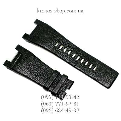 Ремешок для часов Diesel Leather Cut Black (32х24 мм)