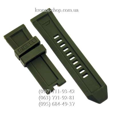 Ремешок для часов Diesel Rubber Military Green (26х24 мм)