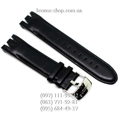 Ремешок для часов Swatch Leather Black (23х20 мм)