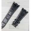 Ремешок для часов Audemars Piguet Leather Black-White (27x18 мм)