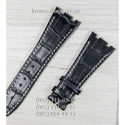 Ремешок для часов Audemars Piguet Leather Black-White (27x18 мм)
