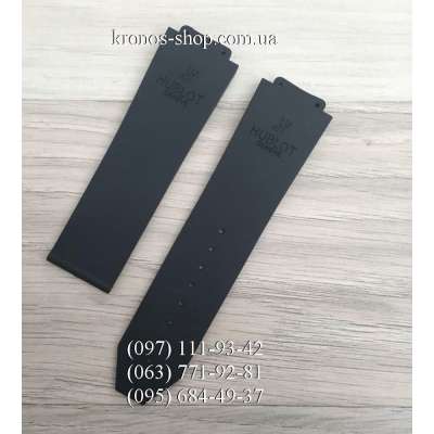 Ремешок для часов Hublot Logo Face Black (25х22 мм)
