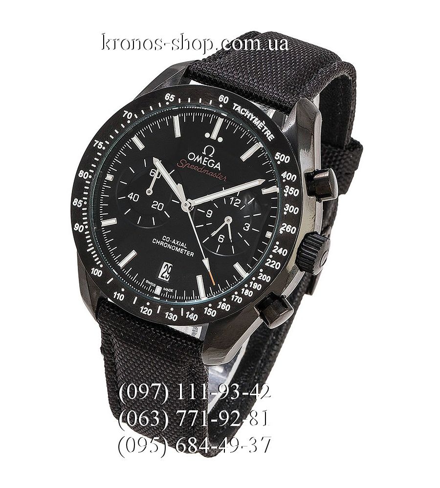 Omega Speedmaster Moonwatch Co Axial Chronograph All Black Kronos