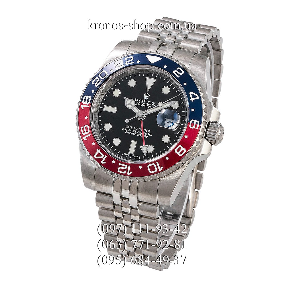 rolex gmt silver