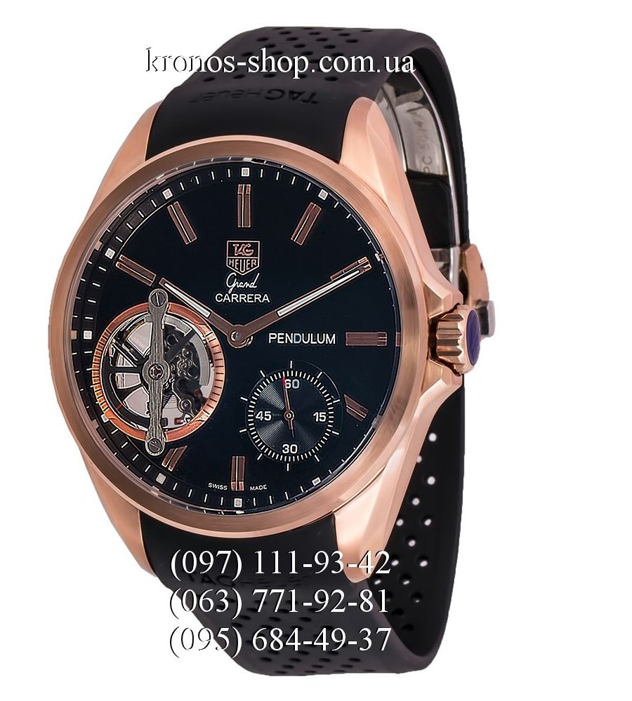 Tag Heuer Grand Carrera Pendulum Black Gold Black Black Tag Heuer Grand Carrera Pendulum Black Gold Black Black