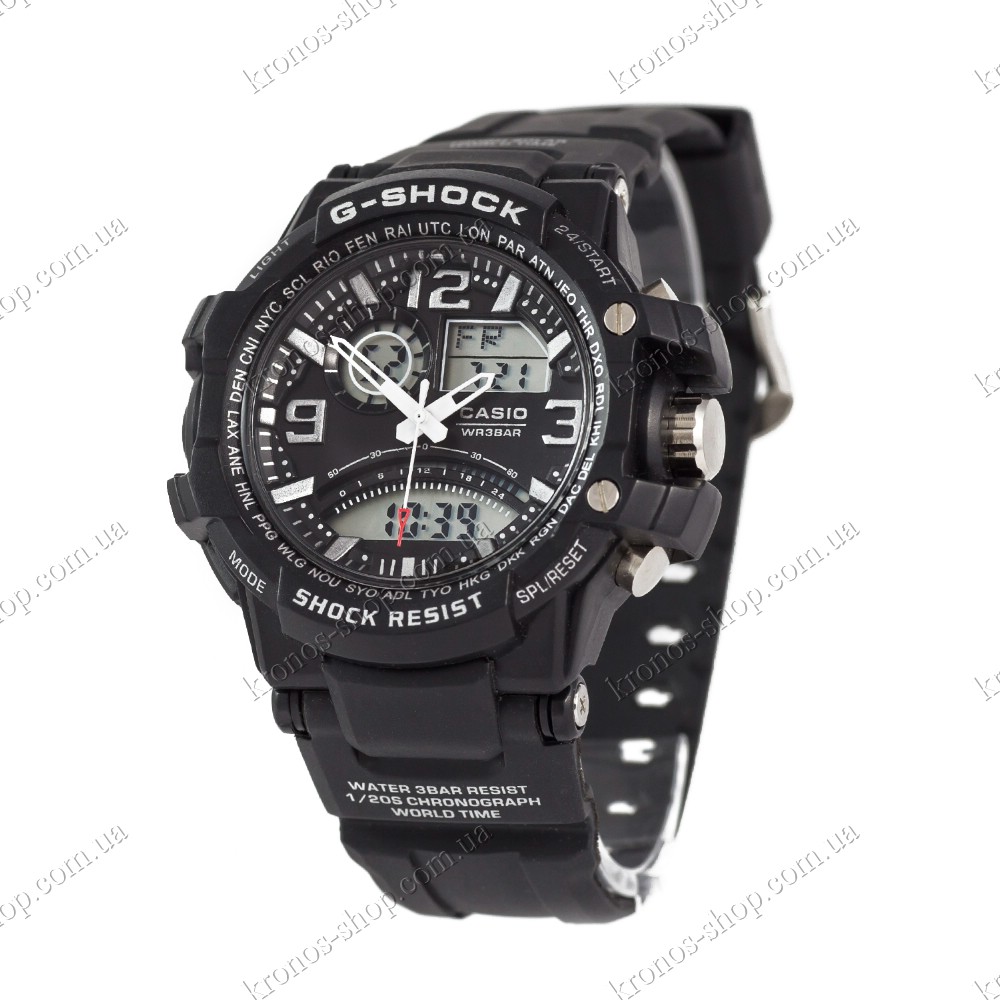 Часы Casio G-Shock GA-1000 Black/Black/White копия, купить в Украине,  низкая цена реплики - интернет-магазин Kronos