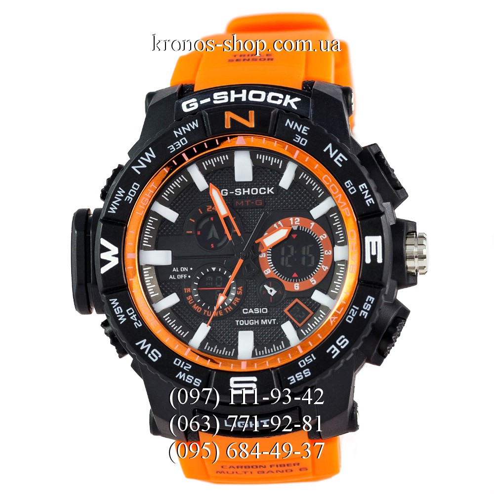 Часы Casio G-Shock MTG-S1000 Orange/Black/Orange копия, купить в